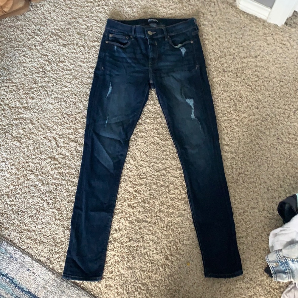 Express dark wash jeans